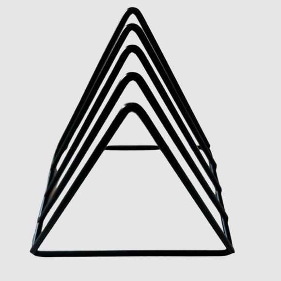 Black Metal File Holder with 4 Slots, EUC - Picture 4 of 4